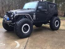 Aluminum Crusher 2 Inch Front Fenders for Jeep JK / JKU Motobilt