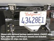 License Plate Relocator/Light Mount for JK-JL (w/ Backup Camera Mount) For Jeep JK|Jeep JL Motobilt