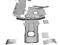 Skid Plate System for 2012-2018 JKU 4-Door Motobilt