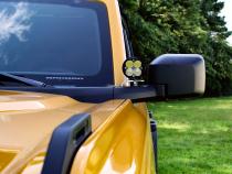 A-Pillar LED Light Mount For 2021 Ford Bronco Bare Steel Motobilt