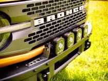 Front Bumper Mount For Baja Designs 4 Light XL Linkable Light Bar On 2021 Ford Bronco Bare Steel Motobilt