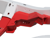 4 Link Front Suspension Brackets With Transmission Crossmember For 07-11 Jeep JKU Bare Steel Motobilt