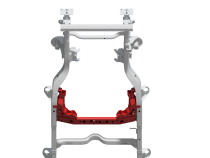 4 Link Front Suspension Brackets With Transmission Crossmember For 07-11 Jeep JKU Bare Steel Motobilt