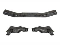 4 Link Front Suspension Brackets With Transmission Crossmember For 12-18 Jeep JKU Bare Steel Motobilt