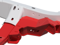 4 Link Front Suspension Brackets With Transmission Crossmember For 12-18 Jeep JKU Bare Steel Motobilt
