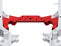 4 Link Front Suspension Brackets With Transmission Crossmember For 12-18 Jeep JKU Bare Steel Motobilt