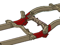 Mid Frame Repair Kit w/ Leaf Spring Mount For 1995-2004 Toyota Tacoma Double Cab Driver Side Rust Buster Frameworks