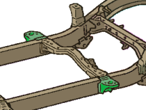 Rear Cab Mount For 1995-2004 Toyota Tacoma Driver Side Rust Buster Frameworks