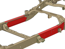 Center Rear Frame Repair Kit For 99-06 Chevy and GMC Trucks Passenger Side Rust Buster Frameworks