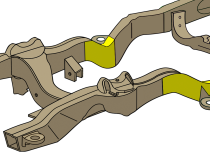 Front Frame Repair Kit For 94-04 Chevy S10/GMC Sonoma Passenger Side Rust Buster Frameworks