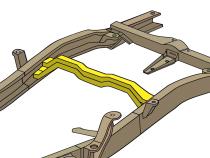 Fuel Tank Crossmember For 94-04 Chevy S10/GMC Sonoma Rust Buster Frameworks
