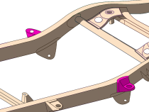 Mid Rear Frame Body Mount Passenger Side For 1996-2002 Toyota 4Runner Rust Buster Frameworks