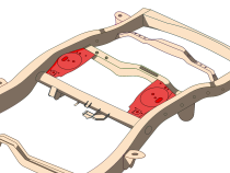 Rear Upper Coil Spring Bucket and Shock Mount For FJ Cruiser and 4Runner Passenger Side Rust Buster Frameworks
