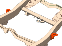 Middle Body Frame Mount For 4Runner and FJ Cruiser Rust Buster Frameworks