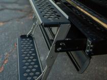 R-STEP 16 Inch Wide Step For 2017-2022 Ford Super Duty Bed Step Attachment Brackets Drivers Side Front Of Rear Tire Rock Slide Engineering