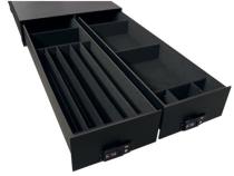 Truck Bed Security Drawer Universal Long Bed 8 ft. 14 Inch Tall Black Tuffy Security Products
