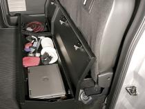 Rear Underseat Lockbox - 09-14 F-150 w/ Crew Cab w/o Subwoofer Black Tuffy Security Products