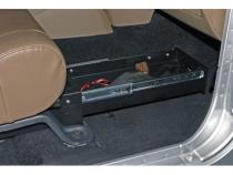 Front Passenger Side Underseat Drawer - 07-18 Wrangjer JK  4-Door 2-Door w/o Flip Seat Black Tuffy Security Products