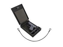 Portable Safe For Compact Pistols Universal Black Includes Security Cable Tuffy Security Products