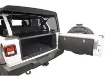 Deluxe Cargo Enclosure - 18-22 Wrangler JL {21-22 Exc. 4XE} 4-Door w/ OEM Subwoofer Black Tuffy Security Products