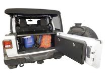 Deluxe Cargo Enclosure - 18-22 Wrangler JL {21-22 Exc. 4XE} 4-Door w/ OEM Subwoofer Black Tuffy Security Products
