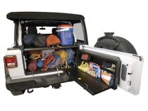 Deluxe Cargo Enclosure - 18-22 Wrangler JL {21-22 Exc. 4XE} 4-Door w/ OEM Subwoofer Black Tuffy Security Products