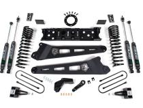 19-24 RAM 3500 4.5 Inch Radius Arm 3 Inch Rear Block Without Overload Diesel 8-Bolt T-Case Fox Adventure Shocks Radius Arm Bracket Diesel 8-Bolt T-Case Nitro Shocks Zone Offroad