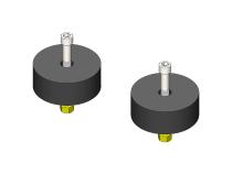 Jeep Wrangler 1.25 Inch Tall Front Bump Stops 2007-Present JK/JL/JT Clayton Off Road