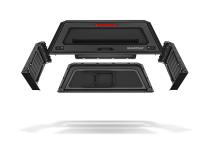 F-150 Truck Bed Cap SmartCap EVOa Adventure Matte Black For 21-24 Ford F-150 6.5 Foot Standard Bed SmartCap