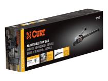 Curt Tow Bar with Adjustable-Width Arms - Car Mount - 2 Inch Ball - 5000 lbs. Safety Cables and Coupler Lock Sold Separately) RockJock 4X4