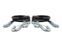 Curt Towing Safety Cable Kit (44 1/2 Inch Long w/ 2 Snap Hooks 5000 lbs. 2-Pack) RockJock 4X4