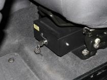 Front Driver Side Underseat Drawer - 03-06 Wrangjer TJ w/ Flip Seat Black Tuffy Security Products