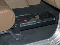 Front Passenger Side Underseat Drawer - 07-18 Wrangjer JK  4-Door 2-Door w/o Flip Seat Black Tuffy Security Products