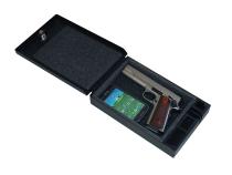 Portable Safe For Full-Size Pistols Universal Black Includes Security Cable Tuffy Security Products