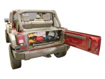 Premium Cargo Enclosure - 07-10 Wrangler JK 4-Door Mounting Kit 310-ALTMNT May Be Required Black Tuffy Security Products