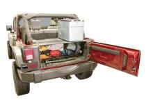 Premium Cargo Enclosure - 07-10 Wrangler JK 4-Door Mounting Kit 310-ALTMNT May Be Required Black Tuffy Security Products