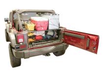 Premium Cargo Enclosure - 07-10 Wrangler JK 4-Door Mounting Kit 310-ALTMNT May Be Required Black Tuffy Security Products