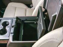 Console Safe - 14-19 Silverado/Sierra 1500 {19 Old Body Style} / 15-19 2500HD/3500HD / 15-20 Suburban/Tahoe/Yukon/Yukon XL w/ Flow-Thru Console Black Tuffy Security Products