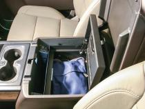 Console Safe - 14-19 Silverado/Sierra 1500 {19 Old Body Style} / 15-19 2500HD/3500HD / 15-20 Suburban/Tahoe/Yukon/Yukon XL w/ Flow-Thru Console Black Tuffy Security Products