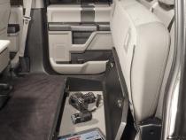 Rear Underseat Lockbox 15-22 F-150 17-22 F-250/350/450 Super Duty w/ Crew Cab 60 Percent Length Black Tuffy Security Products