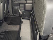 Rear Underseat Lockbox 19-22 Silverado/Sierra 1500 {19 New Body Style} / 20-21 2500HD/3500HD w/ Crew, Extended Cab Black Tuffy Security Products