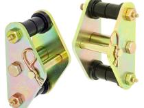 HD Leaf Spring Tow Shackles 76-86 Jeep CJ Front Includes Urethane Bushings HD Greasable Bolts Pair For Use w/ CE-9033F or CE-9033D RockJock 4x4