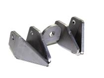 Dual Front Lower Shock Mounts SD60 Bare Steel Motobilt