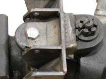 Dual Front Lower Shock Mounts SD60 Bare Steel Motobilt