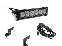 OnX6+ 10 Inch Light Bar Hood Mount Kit Polaris 2025 RZR ProR; ProS; ProXP, Clear Baja Designs