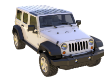 Jeep JK Clear Panorama Hardtop Panel for 09-18 Wrangler JK 2/4 Door ClearLidz