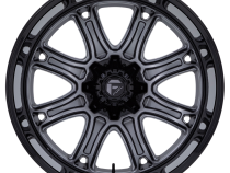 Aluminum Wheels 22X10 Darkstar FC853AB 5 On 114.3/5 On 127 Matte Gunmetal Gray/Black Lip 78.1 Bore 10 Offset Fuel Off Road Wheels