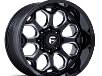 Aluminum Wheels 20X10 Scepter FC862 BE 5 On 127 Gloss Black Milled 71.5 Bore -18 Offset Fuel Off Road Wheels