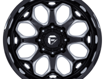 Aluminum Wheels 20X10 Scepter FC862 BE 5 On 127 Gloss Black Milled 71.5 Bore -18 Offset Fuel Off Road Wheels
