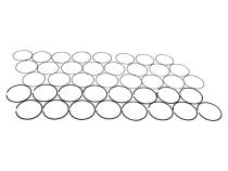Piston Ring Set (.010 Inch) for Select 99-09 Jeep Grand Cherokee &amp;amp; Commander w/ 4.7L Crown Automotive